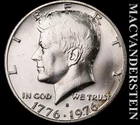 1976-S Silver Kennedy Half Dollar - Choice Gem Brilliant Unc  Lustrous  #L2974