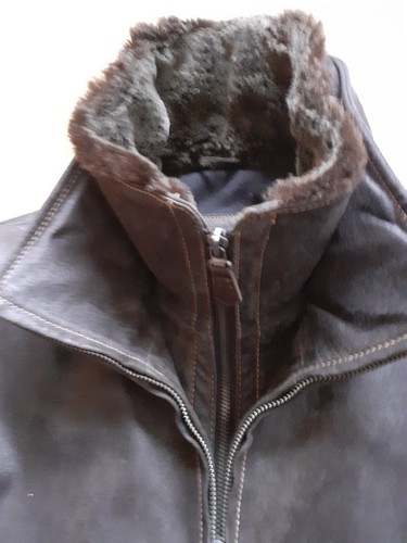 Lederjacke Porc mit Fellkragen Herren 52 - Bild 12 von 14