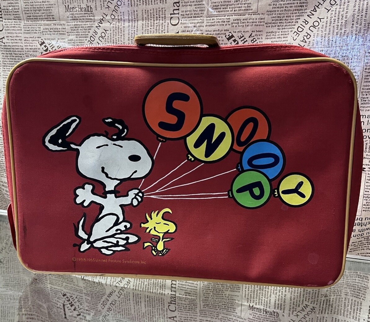 Travel Luggage Snoopy Chub Luggage VITNAGE MCM SNOOPY/WOODSTOCK