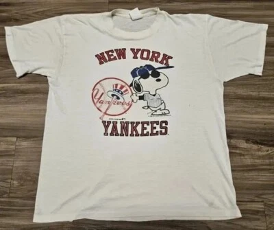 GILDAN 1988 New York Yankees Shirt Cartoon White color Shirt Men Women S-5XL