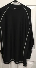 FootJoy FJ Thermal Shirt Men's 2XL Base Layer Performance Black Long Sleeve