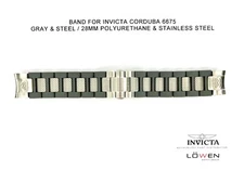 Authentic Invicta Corduba 6675 Stainless Steel Polyurethane 28mm Watch Band