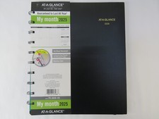 2025 AT-A-GLANCE Move-A-Page Monthly Planner, 8-3/4" x 11", Black, Jan-Dec