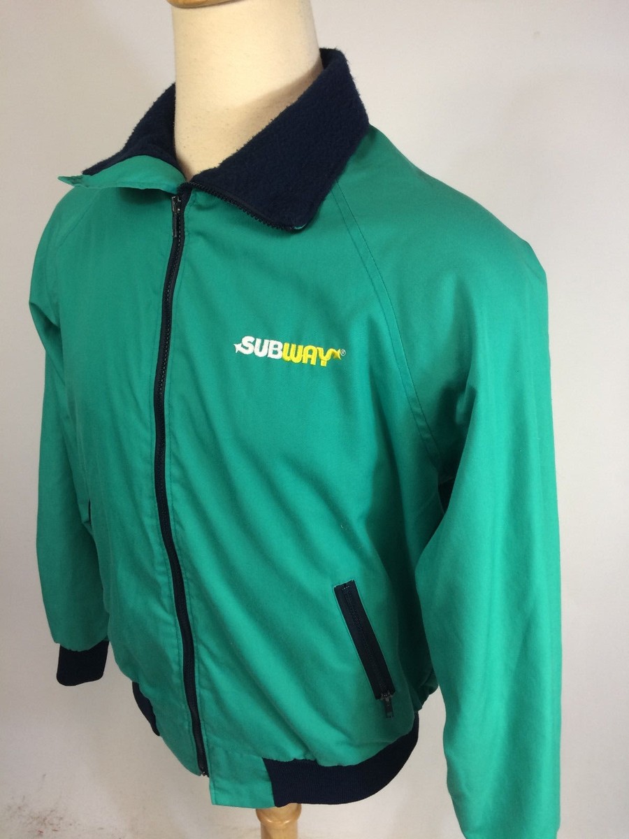 ViNtAgE 80s 90s Happy Golf Subway Coat Jacket Uniform M Teal