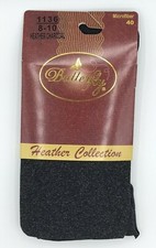 NEW Girls Microfiber 40 Tights Butterfly Brand Charcoal Grey Black Sz 8-10 S/M