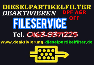 Fileservice PORSCHE Bosch EDC17 CP44 ADBLUE Deaktivieren Deaktivierung SCR OFF