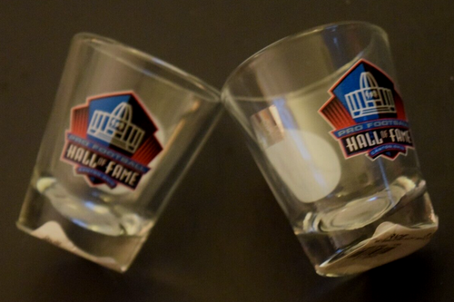 Pair of Football Hall Fame/NFL, "PITTSBURGH STEELERS" - SHOT GLASSES, New w Tag - Picture 5 of 6