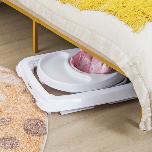 Baby Foldable Activity Walker w/ Adjustable Height& Detachable Seat Cushion - Picture 4 of 7