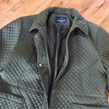 Mackintosh New England Quilted Utility Coat Jacket Olive Sage Green 2x Xxl