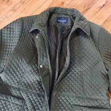 Mackintosh New England quilted utility coat jacket olive sage green 2X XXL