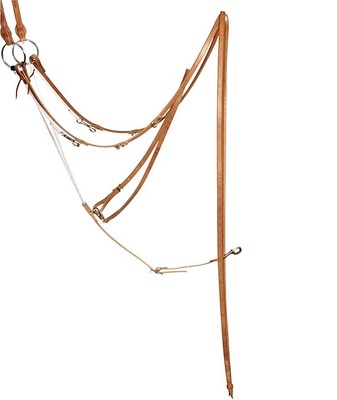 Harnais De Course Martingale En Cuir Hermann Oak – Boucles Watt, Style Hippie – West Coast Tack