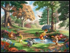 Winnie The Pooh - DIY Chart Counted Cross Stitch Patterns Needlework DMC Color  
