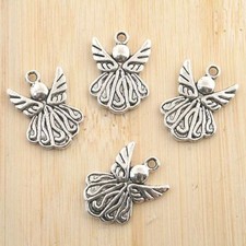 10pcs antiqued silver angel design pendant charm G1162