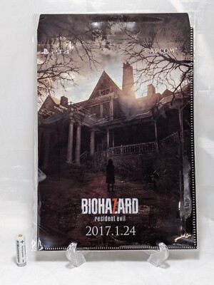 Biohazard Resident Evil Plastic A4 File Folder Official Capcom PS4 12'' X 9.5''