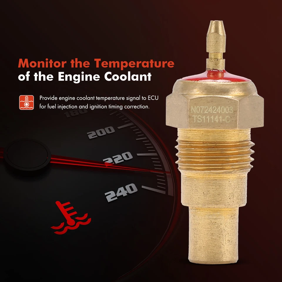 Sensor de temperatura del refrigerante del motor para Honda Accord Civic B2000 Mazda B2200 Ford Foto 2 de 4
