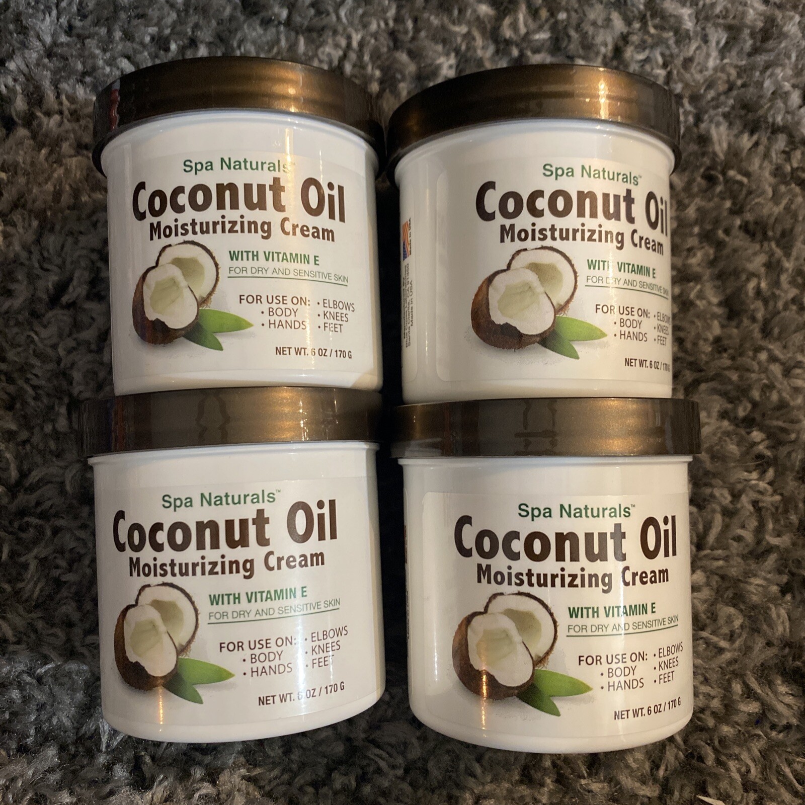 Spa Naturals Coconut Oil Moisturizing Cream with Vitamin E 6oz. —(4. PCS) 41348001830 eBay