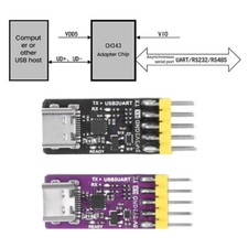 USB to TTL/UART USB to High Speed Serial Microcontroller Downloader CH343 Module