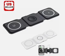 JARGOU  Wireless Charger Foldable Mat Pad For Apple Watch Air Pods 