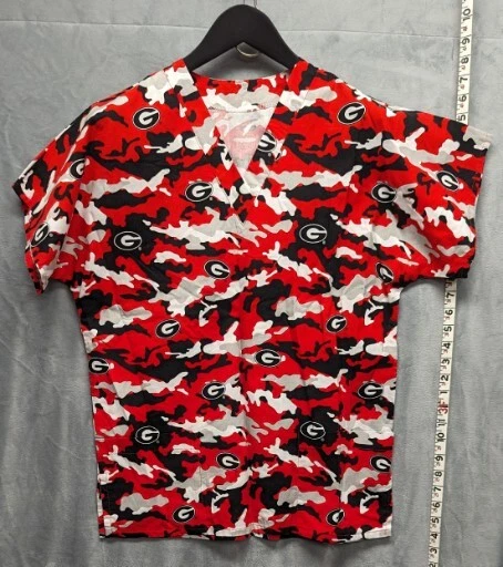 Georgia bulldog scrub best sale top