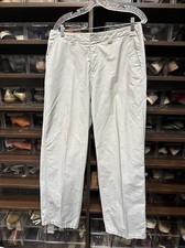 Vintage Calvin Klein Cotton/nylon Pants Size 10 Preowned Gray Made In Hong Kong