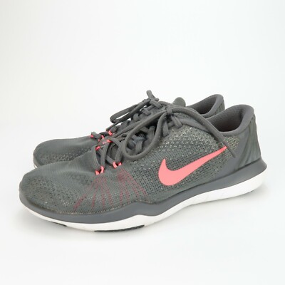 Nike Womens Flex Supreme TR 5 885916-003 Gray Running Shoes Sneakers Size 8 W