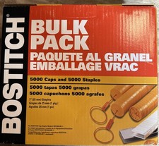BOSTITCH CAPPAK-5M BOX 5000 1" PNEUMATIC CAP STAPLES 18GA ROOFING CAPS SEALED