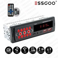 Car Stereo USB Audio In-Dash BT Call Aux Input Bluetooth FM Receiver MP3 Player