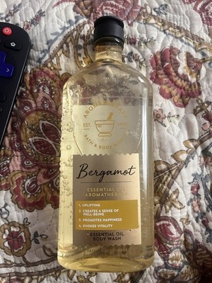 NEW SEALED Bath & Body Works Aromatherapy BERGAMOT Essential Oil Body Wash 10oz