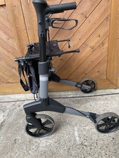 Rollator Gehhilfe Leichtgewicht Silber Schwarz Gehwagen Alu 8 Kg Klappbar  Top