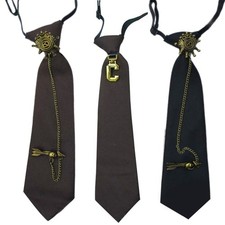 Vintage Neck Ties Stage Performances Costume Steampunk Tie Anime Props Neckwear
