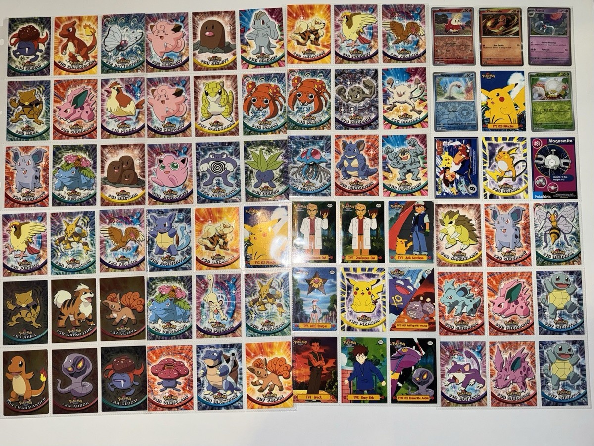 Topps Pokemon TV Animation Series 2 Cards Lot Blue Label 1999-2000