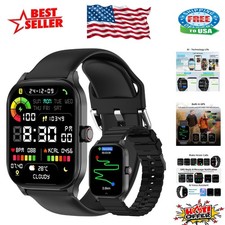 Elegant 1.96" Smart Watch - Health Monitoring, GPS,  Call Features for All