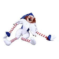 Halloween Clown Doll Decor Scary Eerie Hanging Ornament Horror Themed Scary C...