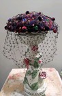Vintage 1950's Women's Velvet Fascinator Hat by City Paris San Francisco — photo 1
