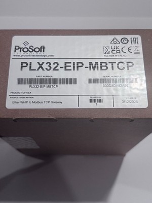 PROSOFT PLX32-EIP-MBTCP Ethernet/IP to Modbus TCP Gateway