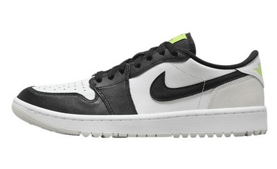 Air Jordan 1 Low G Golf Shoes 10.5 (White/Phantom/Volt/Black)