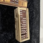 Vintage Wooden Domino Set with Rustic Cuba Storage Box — photo 5