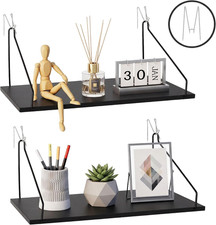 Fabric Wall Cubicle Shelf for Work Decor, 11.8' Wooden Cubicle Organizer Storage