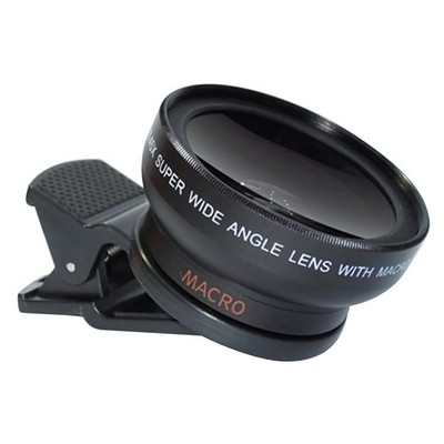 2 in 1 Mobile Phone Lens 0.45X Wide Angle Len & 10X Macro HD Camera Lens