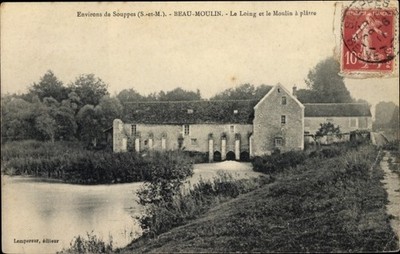 Postcard Souppes sur Loing Seine et Marne, Beau Moulin, Le Loing et le... - 2576687