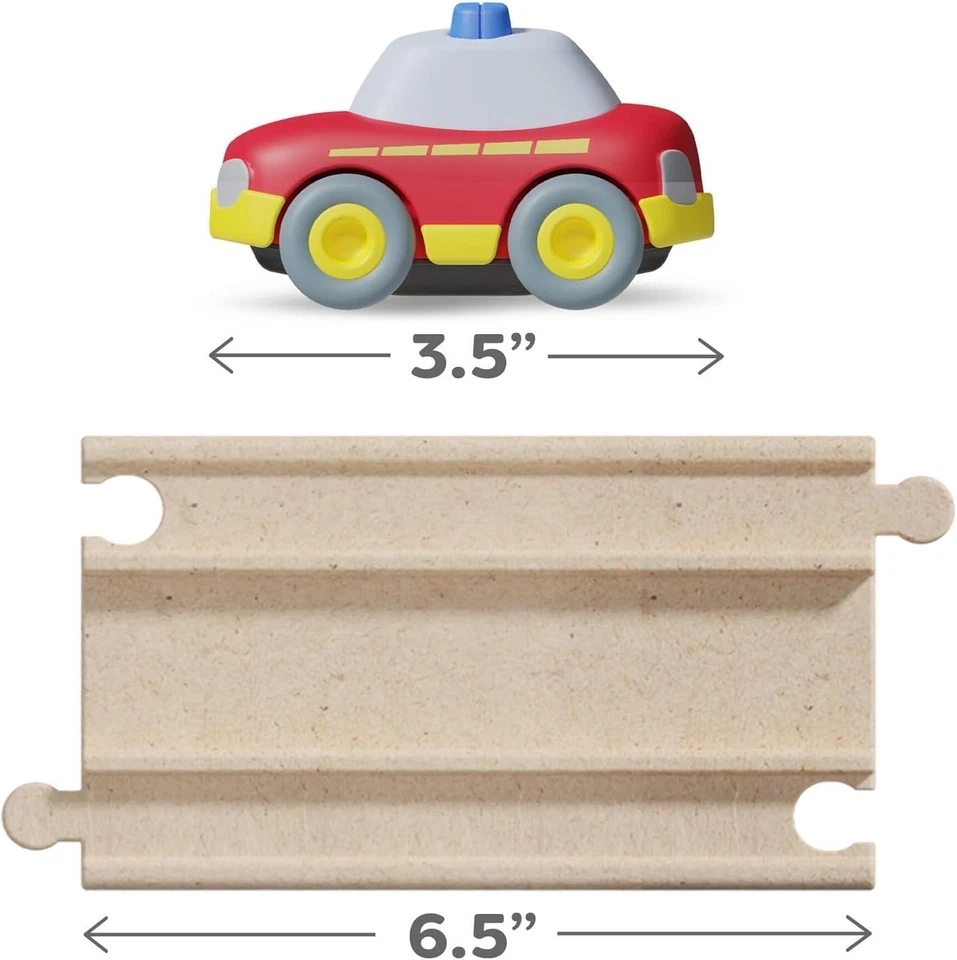HABA My First Racetrack, 27-Piece Eco-Friendly Race Track Set for Toddlers - Image 3 of 4