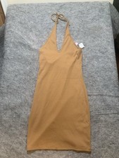 Wild Fable Cognac Knit Convertible Strap Mini Dress Size Large NWT 0635