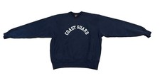 Vintage 90s US Coast Guard Sweatshirt Size XL Navy Crewneck Distressed USA Made