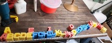 Vtg 1971 MATTEL TUFF STUFF ABC BLOCKS Chunky Letters Complete Alphabet Lot X30