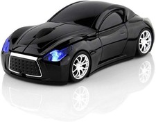 Ai5G Race Car Mouse Wireless Sports Car Shaped Mouse 2.4GHz LED Light Shining...