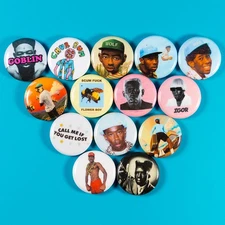 Tyler the Creator 1" Button Pin Set (14 Pins) Chromakopia, Dont Touch the Glass