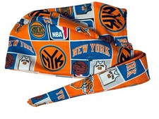 Knicks Logo Scrub Cap, Doo Rag Dr Nurse Veterinarian Cotton Hand Made NWT Gift