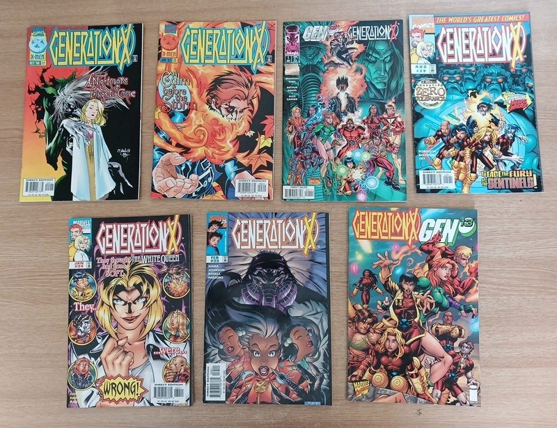 5×Issues Of Marvel's Generation X  and 2×Generation X/Gen 13 Crossovers, 1996-98
