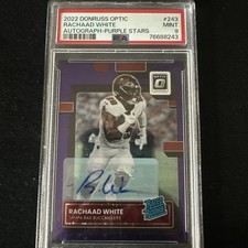 2022 Rachaad White Donruss Optic Autograph Purple Stars /50