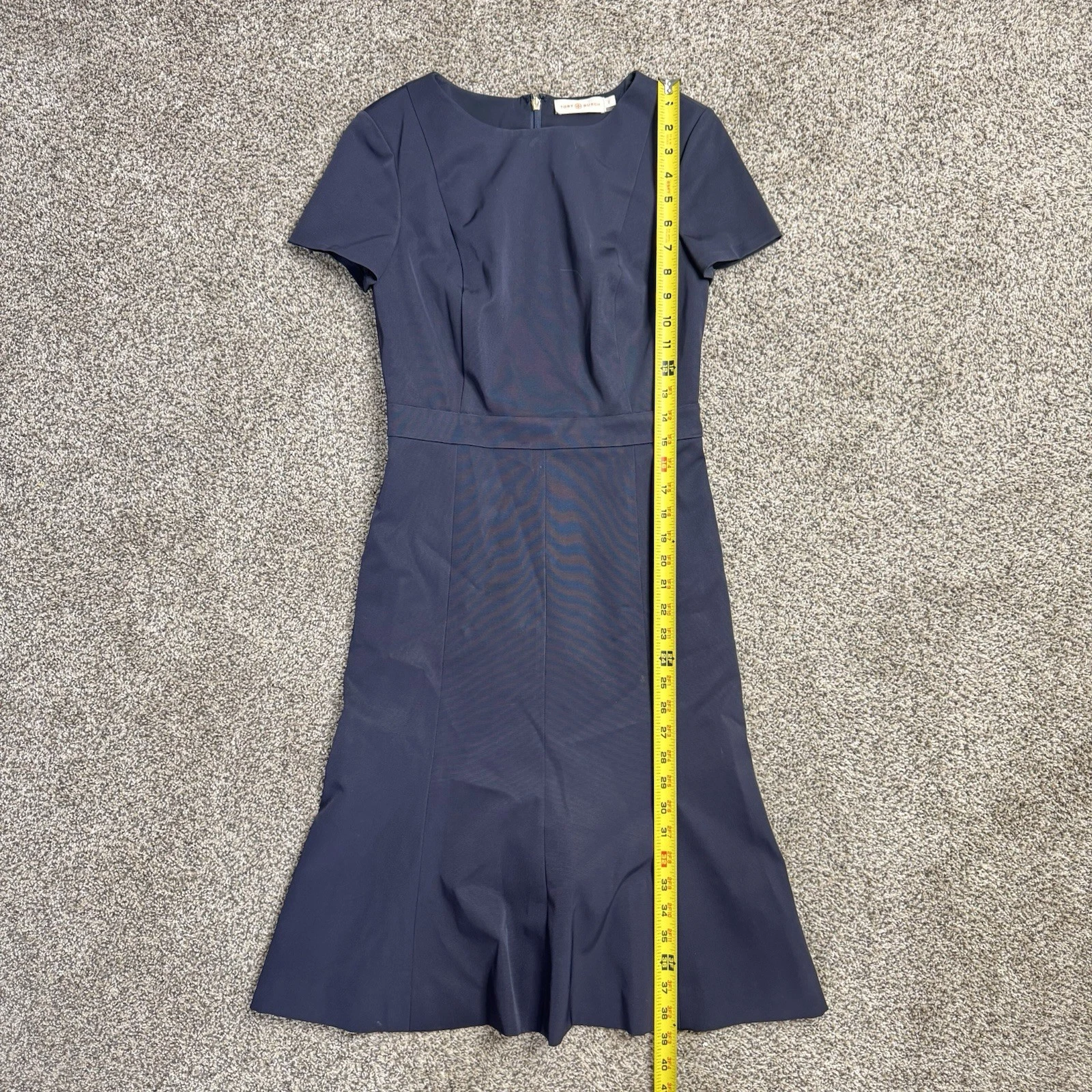 Abito donna Tory Burch blu navy stile uniforme taglia 2